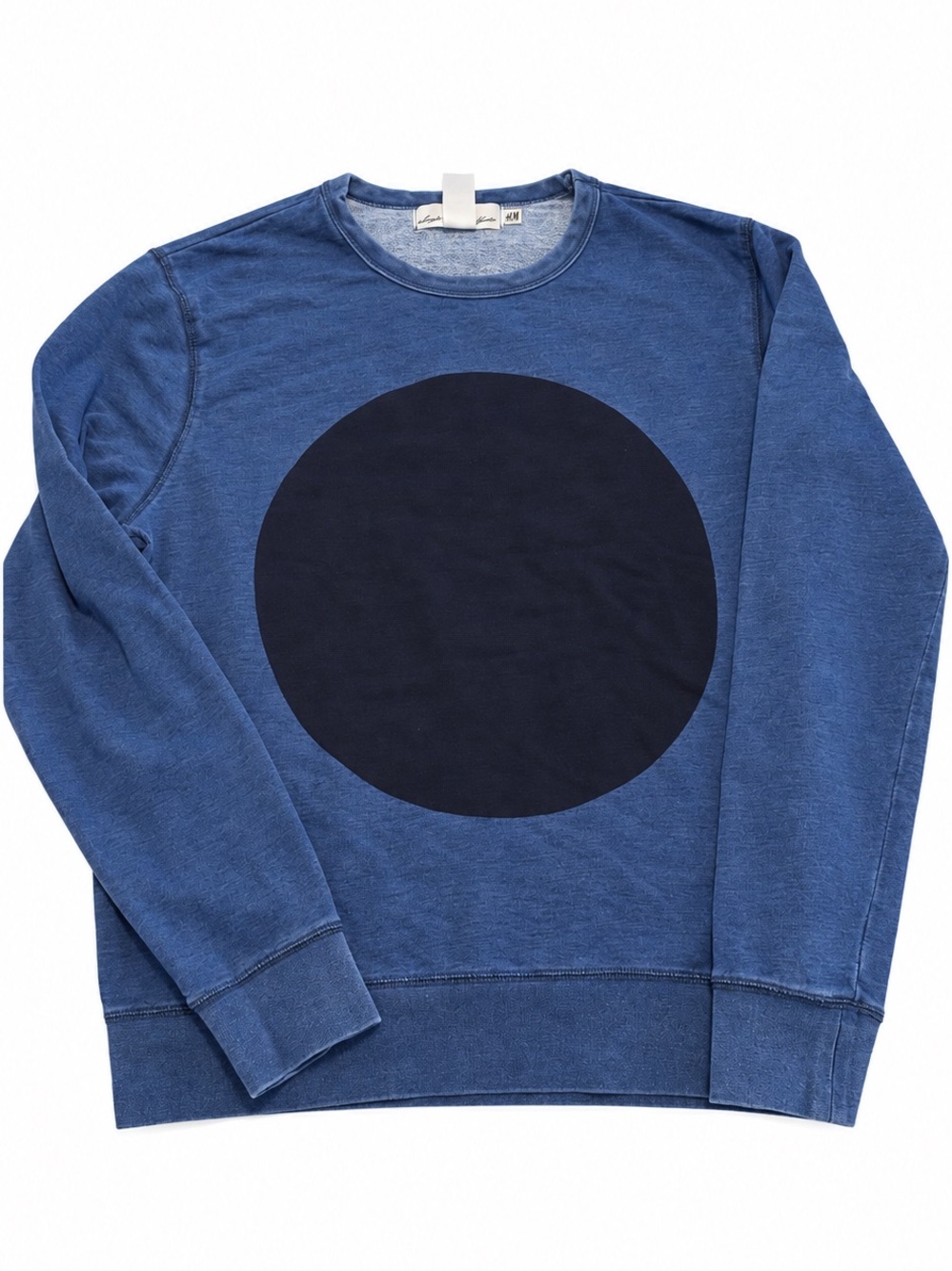 Men's Blue Crewneck Sweatshirt with Circle Graphic